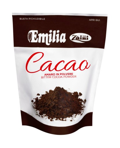 SKUTOČNÝ TMAVÝ KAKAOVÝ PRÁŠOK BEZ CUKRU EMILIA ZAINI 150G PRE POZNATKOV