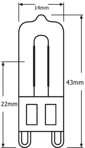 HALOGÉNOVÁ ŽIAROVKA G9 33W 2700K Stmievateľná OSRAM