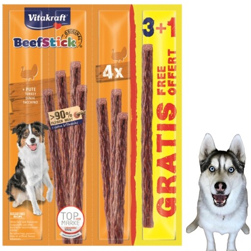 Vitakraft Beef Stick Turkey 3+1