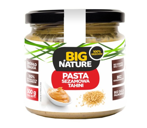 Tahini sezamová pasta 100% mandle Big Nature 500g