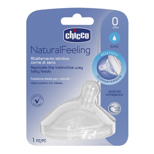 CHICCO FĽAŠOVÝ DUSÍK NaturalFeeling 0m+ 1 ks