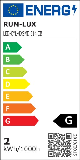 E14 teplá LED žiarovka 4xLED 2W 130lm