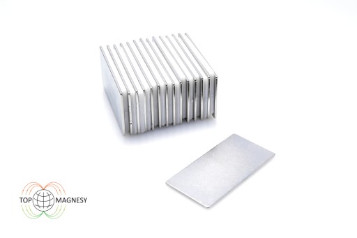 Neodymový tanierový magnet MPŁ 40x20x1 N38 1 kus
