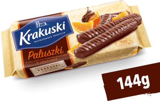 KRAKUSKI POMERANČOVÉ TYČKY s želé x 3