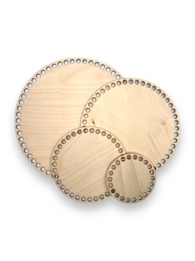 Okrúhla základňa koša Macrame 10cm 9mm, obojstranne leštená