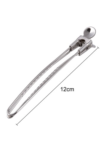 Kovové kadernícke spony Veľké strieborné spony 6ks 12cm Poniky