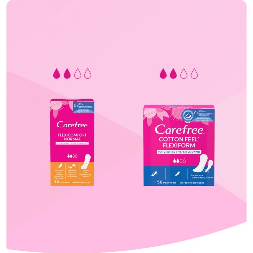Hygienické vložky CAREFREE Plus Original Fresh Scent 56 ks