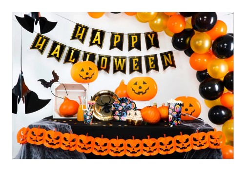 Halloween tekvicový oranžový žiariaci balón