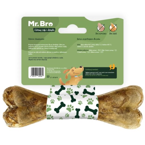 Pán. Bro Dental žuvacia kosť pre zdravé zuby a ďasná, 12 cm