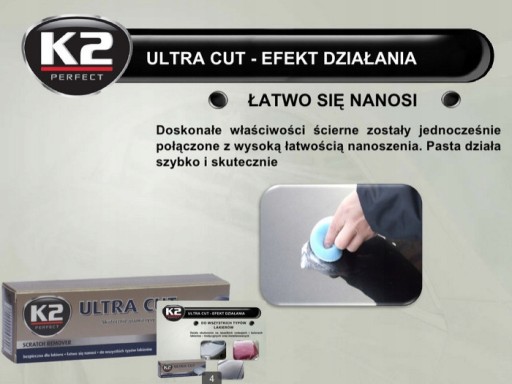 K2 ULTRA CUT PRE EFEKTÍVNE ODSTRAŇOVANIE ŠKRABINCOV 100g 951