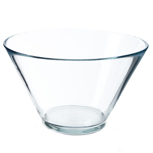 SKLENENÁ MISKA NA ŠALÁT 17cm NA ŠALÁTOVÉ OBJÍDKY