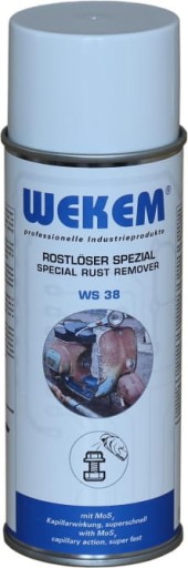 Sprej na odstraňovanie hrdze na uvoľnenie kovových skrutiek s MOS2 disulfidom 400 ml