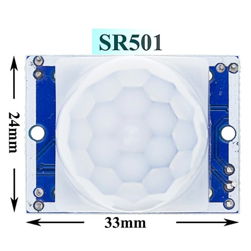 PIR pohybový senzor HC-SR501 Arduino pohybový detektor