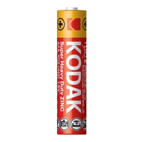 BATÉRIE ZINOK-UHLÍKOVÉ BATÉRIE SUPER ŤAŽKÉ KODAK R3 AAA 450mAh 1,5V 4ks