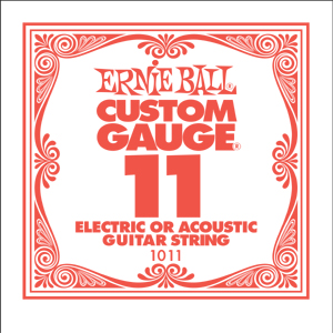 Ernie Ball EB1011 jednoduchá struna pre elektrickú/akustickú E1 11'