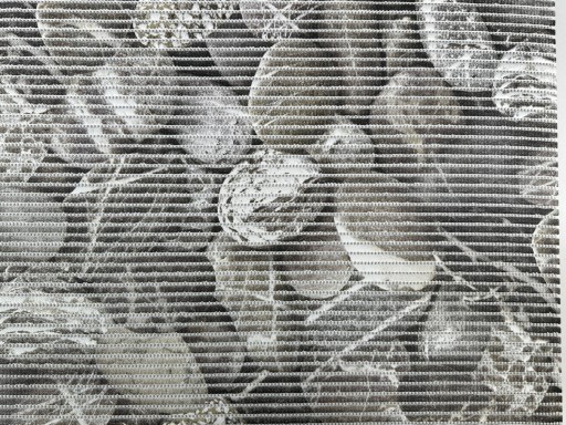 Koupelnová predložka na meter Protišmykový koberček Šedé kamene 10x65 cm