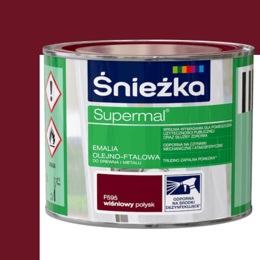 SUPERMAL Olejovo-ftalátový email LESK 200ml VIŠŇA