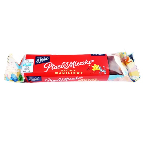 Vanilková tyčinka Ptasie Mleczko - marshmallow v tmavej čokoláde