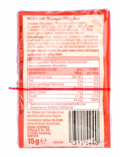 G&G prášok do pečiva 10x15 g
