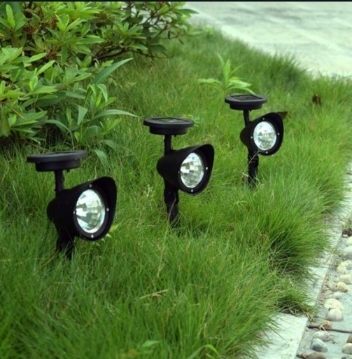SOLAR záhradné svietidlo REFLECTOR 3 vstavané LED