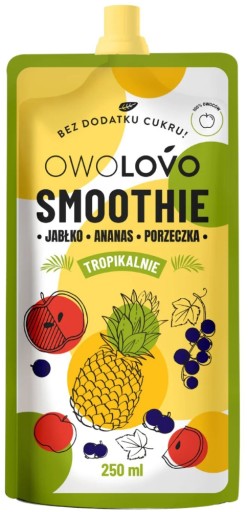 TROPIC Bob Slimák OWOLOVO SMOOTHIE Tropická zmes chutí OVOCIE NATURAL