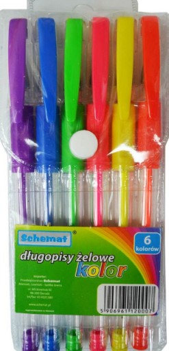 GÉLOVÉ PERÁ FARBA 6 FARIEB diagram
