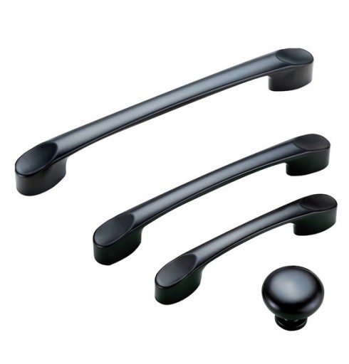 Ekonomický nábytkový gombík MAT BLACK LOFT