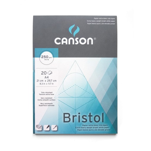Canson podložka na kreslenie Veľmi hladká A4 250g 20k