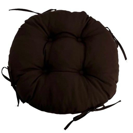 Podsedák na stoličku taburetka 35cm HNEDÝ CIRCLE