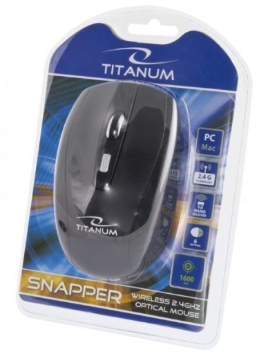 Bezdrôtová myš Titanum Snapper Esperanza Black