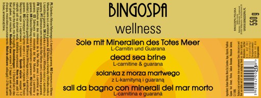 PROTICELULITÍDNY SOLÁNOK MŔTVE MORE L-KARNITÍN GUARANA 550 g BINGOSPA