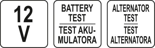 ALTERNÁTOR BATÉRIE METER TESTER 12V