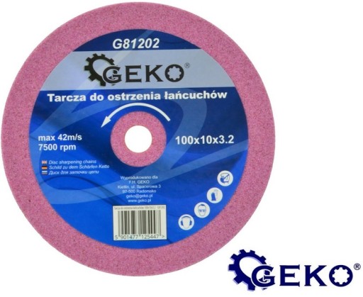 Kotúč na ostrenie reťaze 100x10x3,2 mm kameň na ostrenie píly