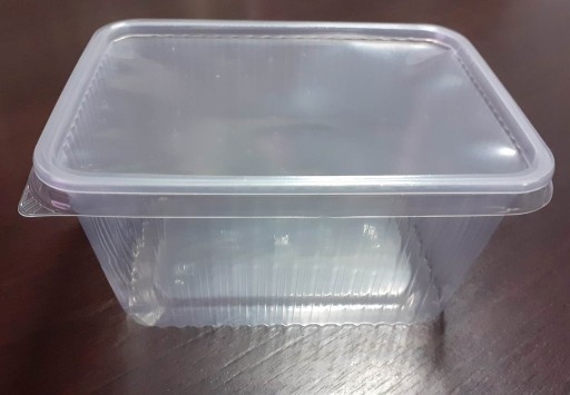 1500 ml PP rovná nádoba. KP-822 + viečko na opakované použitie 10 ks.