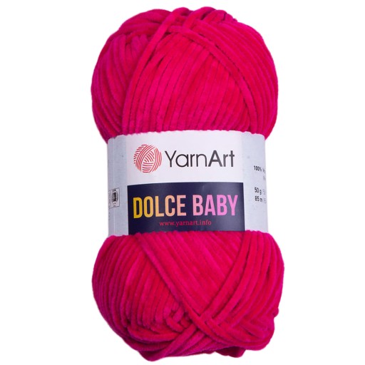 YarnArt DOLCE BABY plyšová priadza 50g FUCHSIA 759