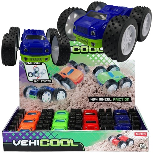 ODVOJSMERNÉ TERÉNNE AUTO OTOČNÉ PLASTOVÉ 10cm POHON 4x4 VÝKONNÝ 3+