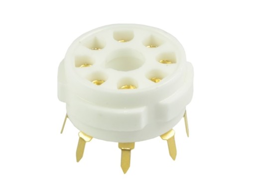 ZÁSUVKA KERAMICKÁ 8PIN PCB11 OCTAL 6SN7 KT88
