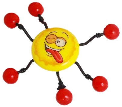 STICKY TUMBLY ZÁBAVNÉ PLAZENIE SPIDER FUNNY FACE 3318