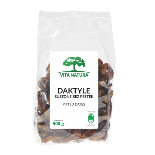 DATLE SUŠENÉ BEZ SEMIENKOV 500G VITA NATURA