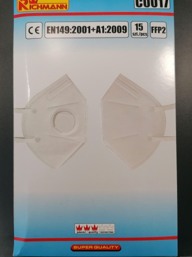 PROTIPRACHOVÁ MASKA S VENTILOM RICHMANN FFP2 0017