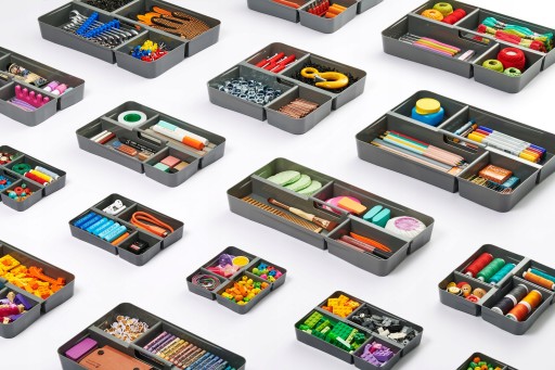 ORGANIZÁTOR ZÁSUVKY písací box 17x17 do garáže, praktický