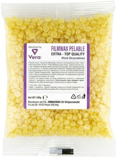 Dimax Tvrdý voskový granulát žltý 100g