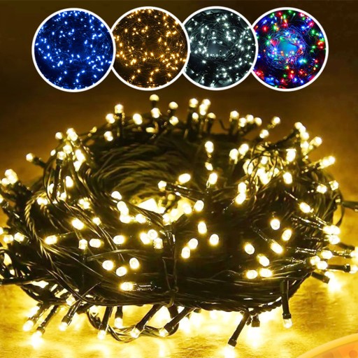SVETLÁ NA VIANOČNÝ STROMČEK 100 LED 4m MODRÁ