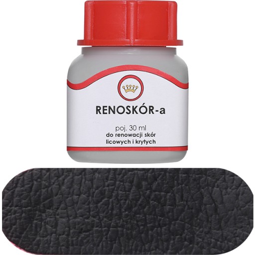 Farba na kožu Renoszkol lak 30ml čierna