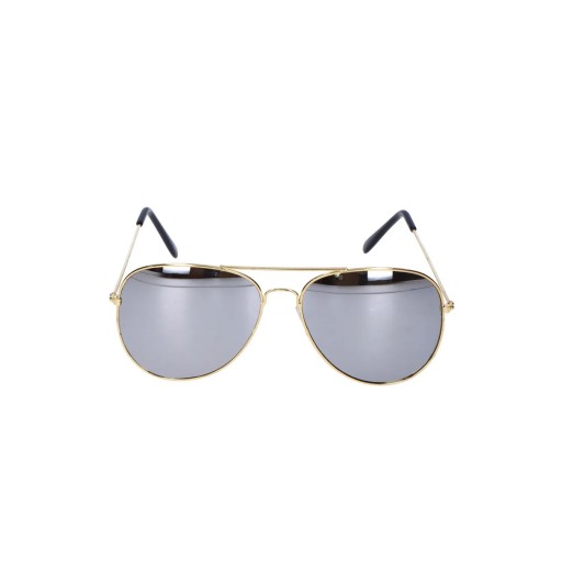 Zlaté zrkadlové letecké slnečné okuliare aviator