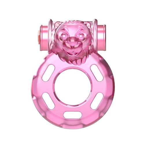Prsteň BAILE Vibračný erekčný krúžok - Naťahovací krúžok VIBRATOR & CONDOM