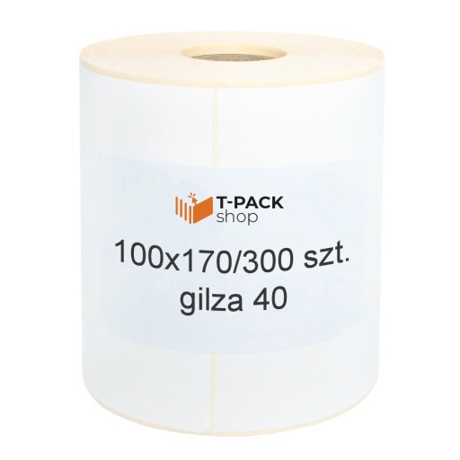 Termotransferové etikety 100x170mm 300ks 40mm