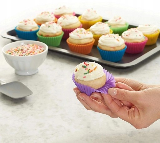 Silikónové formy na muffiny, 1 ks