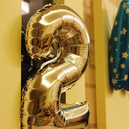 Fóliový balón číslo 4 výročie narodenín odolný zlatý OBROVSKÝ 100cm