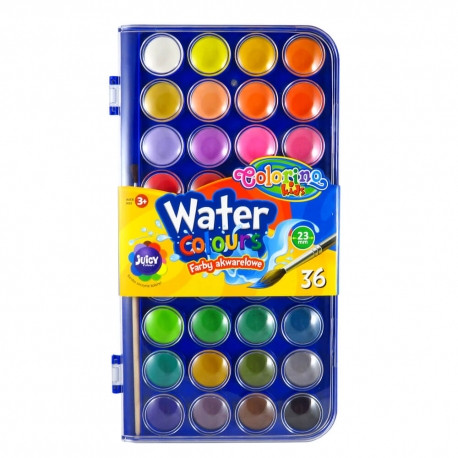 COLORINO AKVARELOVÉ FARBY 36 farieb ŠTETEC